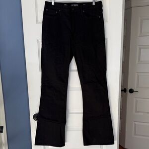 J. Crew Skinny flare jean in black